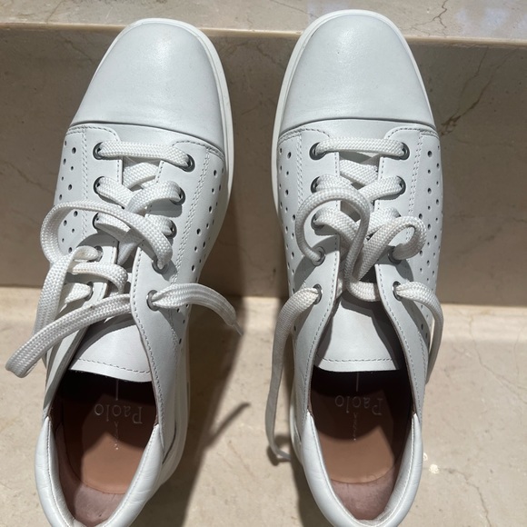Paolo white sneakers size 8 - Picture 3 of 4